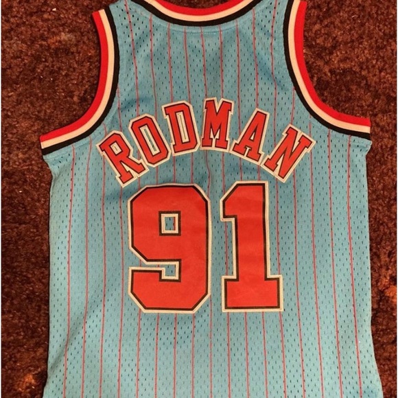 Size 8 kids Dennis Rodman jersey
